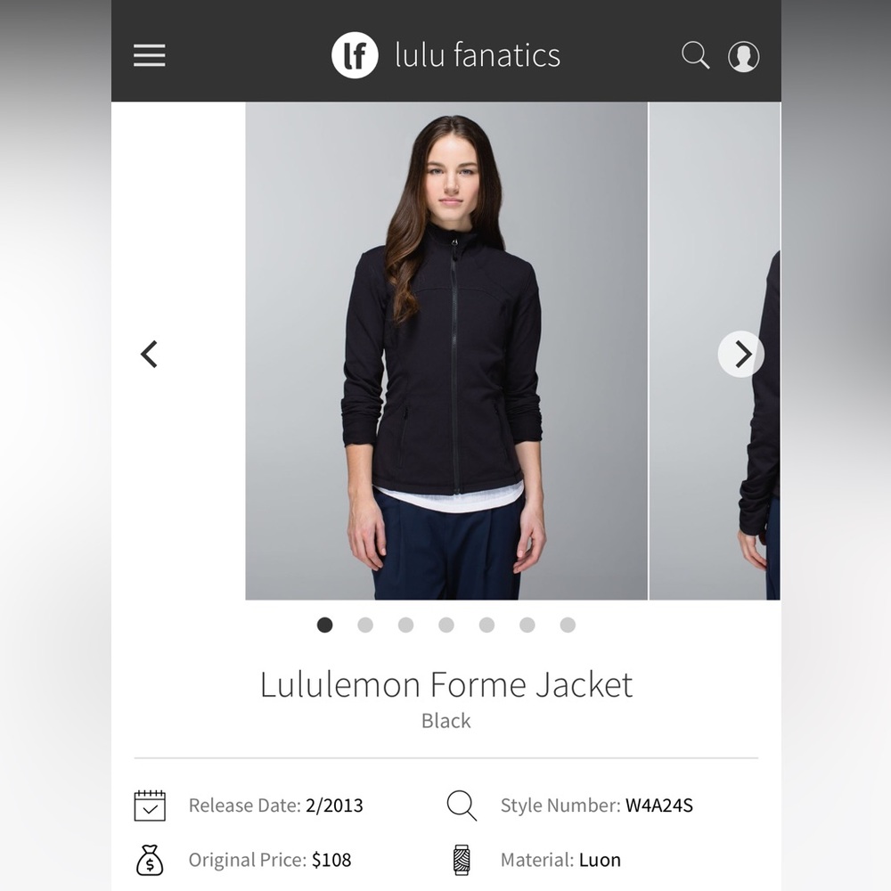 Lululemon Forme Jacket